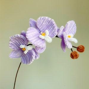 Phalaenopsis,Lily of the valley, lavender, tulips, daisies flowers Bouquet,Handmade Autumn,Wedding Eternal flowers home decoration ornaments