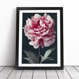 Peony Flower Portrait Framed Wall Art Poster Print Home Decor Picture Large