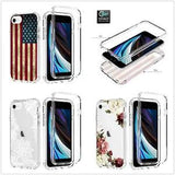Flower Flag 2in1 Hybrid TPU Gel Transparent Case Cover For iphone SE 2020 /7 8