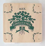 New ALEX Flower & Leaf Press 7??? Square Wood Wooden Sealed Kit w/Cardboard &Paper