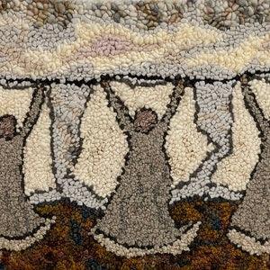 Rug Hooking Kit - Sheet Wash - 16.5 x 24 on linen