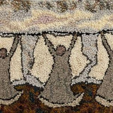 Rug Hooking Kit - Sheet Wash - 16.5 x 24 on linen