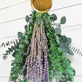 115 PCS Large Dried Preserved Eucalyptus Stems & Lavender Flowers 115 pcs