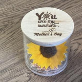 Sunflower Preserved, Eternal Sunflower, Personalized Gift, Anniversary Gift for Women, Gift for Wife, Sunflower Gift, Gift for Girlfriend