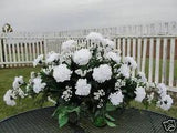 St Patricks Cemetery Memorial Flower Green White Carnation Babys Breath Funeral