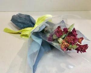 Real Air Dried Red Carnations Floral Rustic Bouquet (NEW)