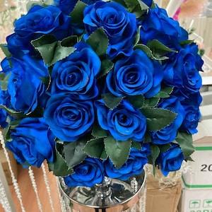 Blue Rose Centerpiece Top/Blue Rose/Kissing Ball/ Flower Ball/Wedding Centerpieces/Home Decor/Faux Flowers/Silk Flowers/Flower Bouquet