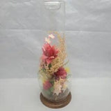 Glass Dried Flowers Allied Enterprises Inc. Made In Taiwan 12 Inch