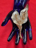 VINTAGE SIGNED ALEXIS BITTAR LUCITE FLOWER CALLA LILY PIN BROOCH