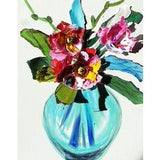 Orchid Collage Volume Mixed Media Art 3D Original Artwork For Walls Oil Painting on Canvas Impressionist Eclectic Boho By FusionArtCreation
