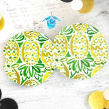 Pineapple Neoprene Car Coasters-Set of Two, Floral Car Coasters, Pineapple Car Coasters, Coffee Coasters, Drink Coasters, Sunflower Coasters