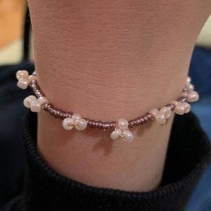Handmade glass bead bracelet, Handmade seed bead jewelry, Dainty & elegant jewelry, Gift for her