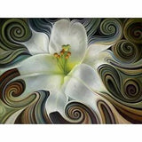 DIY Diamond Painting Waterlily Artistic Design Flower Wall Embroidery Decoration