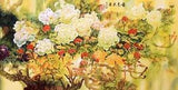 STUNNING ORIGINAL ASIAN FAMOUS FINE ART CHINESE WATERCOLOR PAINTING-Peony flower