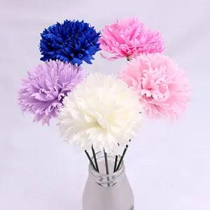 10x Carnation Artificial Flower Heads Silk Bulk Party Wedding Bouquet Home Decor