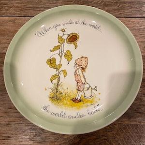 Vintage (Pre-owned) Holly Hobbie Plate When You Smile Sunflower
