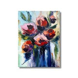 Gift for her Flowers painting Original canvas painting Abstract flowers Original art