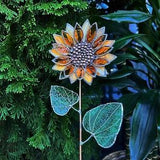 Stained glass flower Sunflower, tropical 3D plant, Sun catcher, Table plant decor, Wedding Christmas Gift, Outdoor and gardening decor