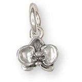 Orchid Jewelry Sterling Silver Handmade Orchid Charm  OR32X-C