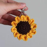 Crochet Sunflower Keychain