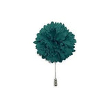 LANVIN CARNATION FLOWER PIN PINE GREEN
