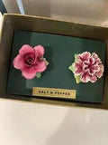 Royal Doulton Carnation Salt & Pepper Shaker Set in box