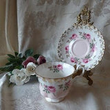 Royal Albert - Rose and gold chintz tea cup -  scroll down for listing details