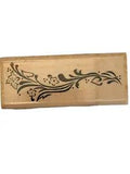 Stampabilities Rubber Stamp Retired Floral Swash Lily Ivy Leaf Flowers Spring