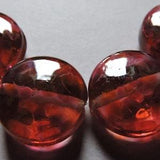 Handmade Glass Pink Peach Lampwork Beads Ericabeads Rose Bouquet Spree (4)