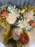 Autumn Fall D???cor Flowers Pumpkins. & Garland Floral Arrangement Gift Set
