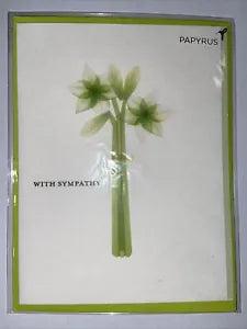 Papyrus Sympathy Card - Lily WITH SYMPATHY