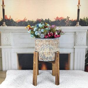 decor planter basket, plant pot holder, hanging plant cover, basket for crafts, flower holder, orchid hanger, wall hanging decor, PH 1905