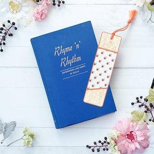Handmade Bookmark, Tiny Sunflowers (SKU-BKMK-0004)