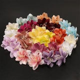 2/500Pcs Mini lily Wholesale for Craft Artificial Silk lily Flower Head Wedding Home DIY Wreath Filler Hanging Mobile Decor Fake Flower
