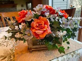 Lily of the Valley Planter with Artificial Flowers