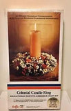 Vintage Crafts of ??76 Colonial Candle Ring Kit #112 Preowned In Sealed Box