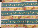 In The Beginning Ranunculus Floral Border Fabric 1AJA-3 by Audrey Jeanne