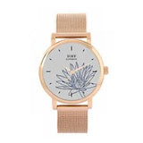 Toff London TLWS-17601 Ladies Blue Water Lilies Flower Watch