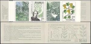 Sweden 1987 Botanical Gardens/Trees/Plants/Flowers/Nature/Lily  8v bklt (n45420)