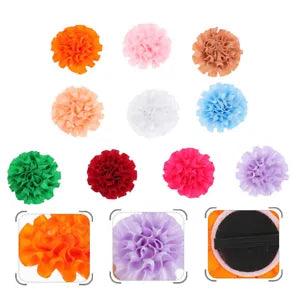 10 Pcs Carnation Cloth Flower Puppy Detachable Flower Pet Flower Decoration