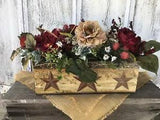 Farmhouse Star Floral Arrangement~Rustic Floral Centerpiece