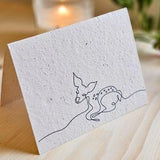 Plantable Christmas Card Plantable Holiday Card Unique Christmas Card Seeded Paper Handmade Christmas Card Flower Seed Christmas Card Pack