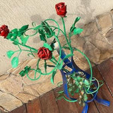 Bouquet, rose bouquet, iron gift, iron anniversary, 6th anniversary, wedding bouquet, bridal bouquet, wedding flowers, iron rose, steel rose