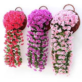 Vivid Artificial Hanging Orchid Bunch