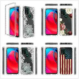 Newst Flag Flower 2in1 Hybrid TPU Gel Case Cover For Motorola Moto G Stylus 5G
