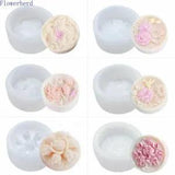 1pc Peony Rose Silicone Molds Moon Dessert Soap Mold Soaps Making Crafts Supplie