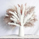 113 PCS Dried Pampas Grass Decor, Dried Flower Bouquets for Wedding, Home,