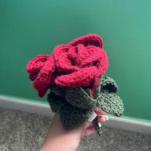 Handmade Crochet Rose Bouquet