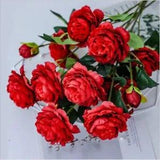 Fake Peony Vases - Wedding Decorative Flower Scrapbooking Garden Household Decor
