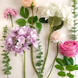 Romantic Bridgerton style DIY floral bouquet arrangement artificial flowers David Austin roses